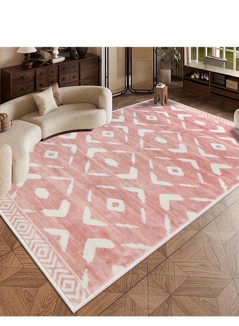 المستطيل الوردي السجاد